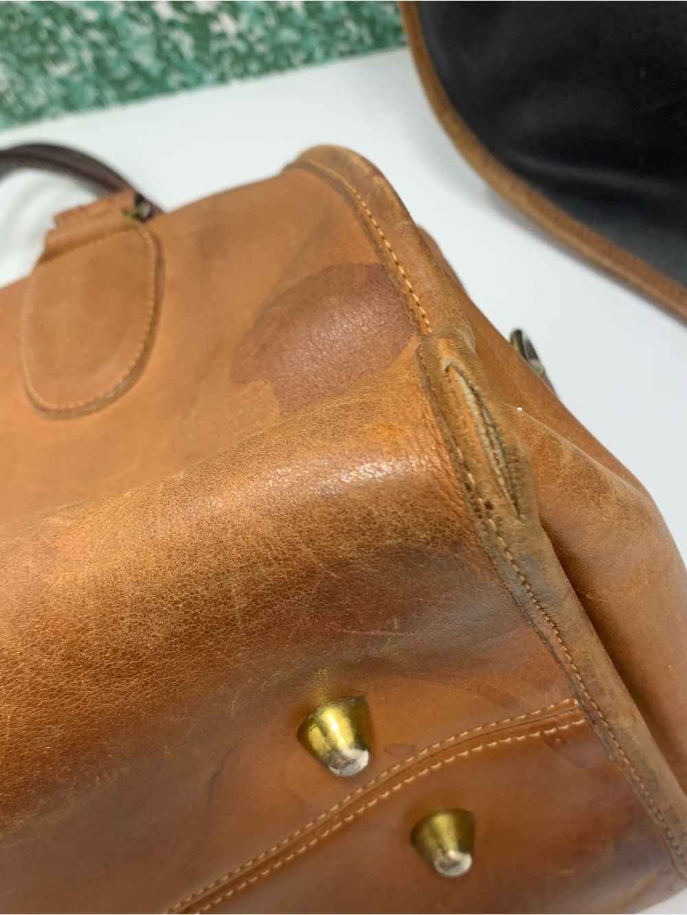 Unidentified lot purses of 2 Leather Satchel & Black Leather Hobo Shoulder Bags - Picture 8 of 16